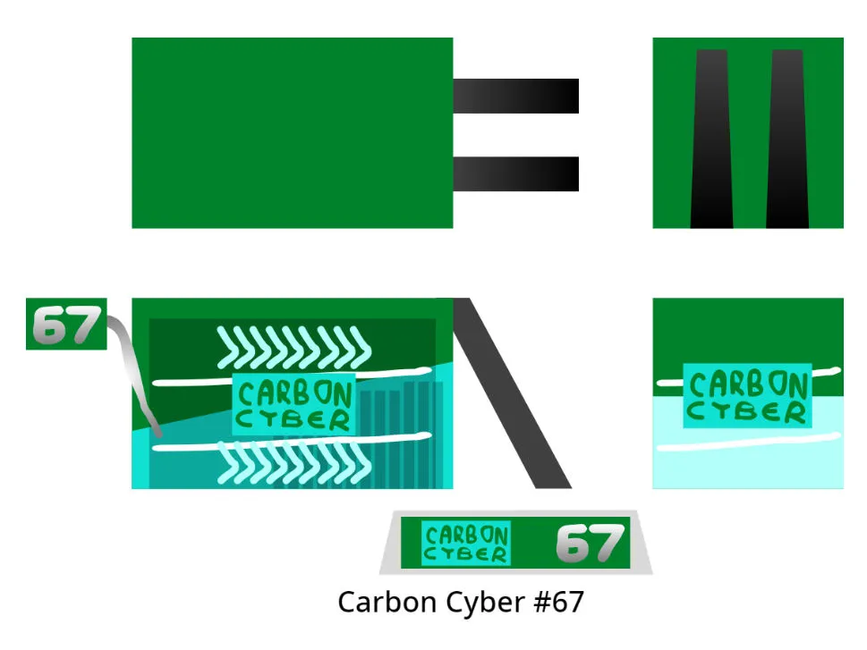 45756 cars 3 carbon cyber diecast image6