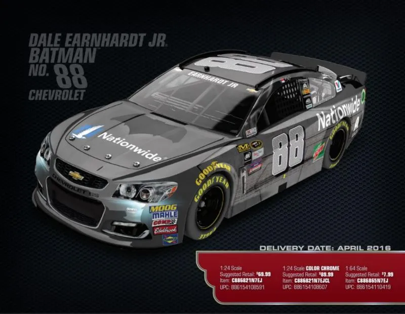 45826 dale jr batman diecast packaging