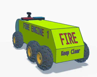 45971 airport fire engine diecast plastic parts